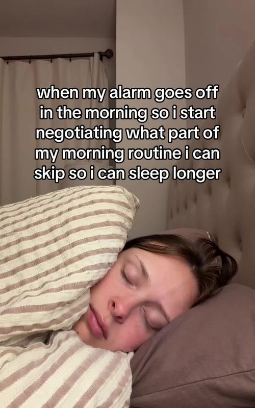 Still from @meganschildtt's TikTok post: Dental student sleep struggle resonates with niche audience